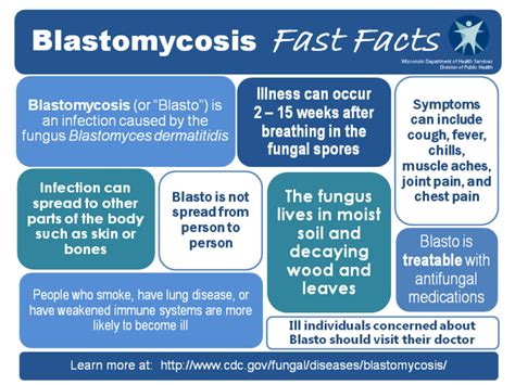 blastomycosis symptoms