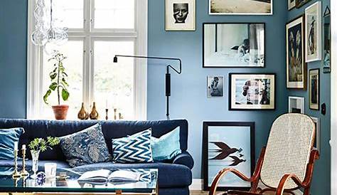 Blaues WohnzimmerWandDekor blaues dekor wohnzimmer