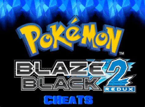 blaze black cheat codes