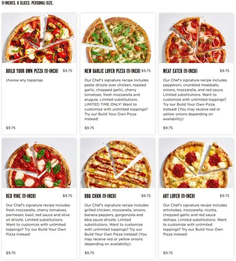 blaze pizza menu with prices