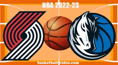 blazers vs mavericks full game