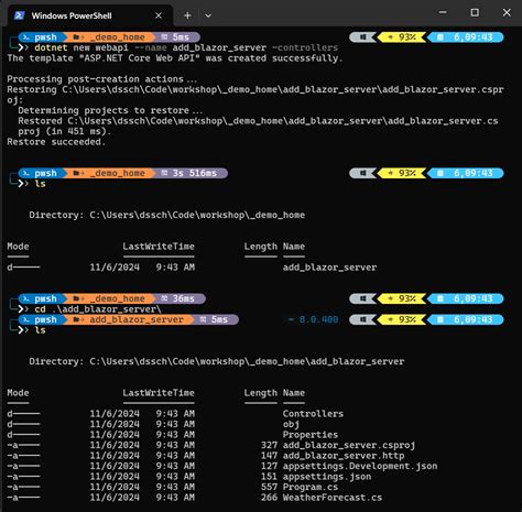 blazor api controller example