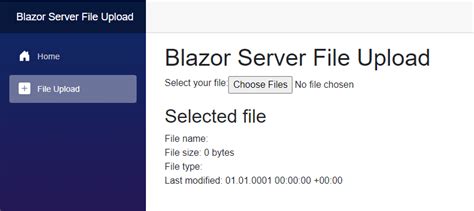 Blazor Server File Upload Example