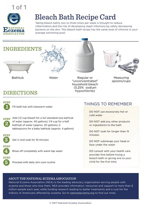Bleach Bath National Eczema Association