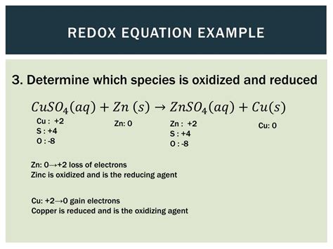 Bleach Redox Equation