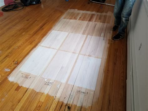 bleach stain on hardwood floor