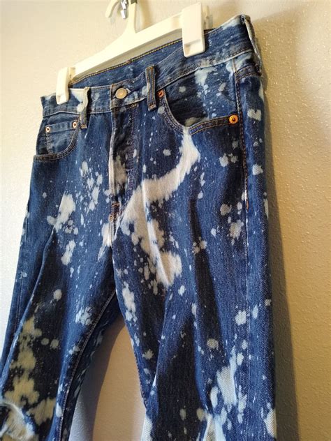 Bleached Design Jeans