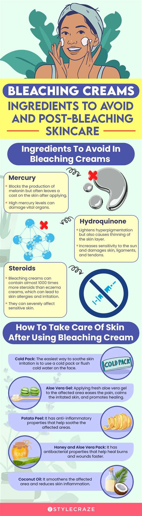 Skin Whitening Bleach With 100 Natural Ingredients/ Natural Bleach For