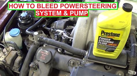 Bleed the power steering system