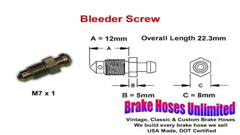 Bleeder Screw Definition