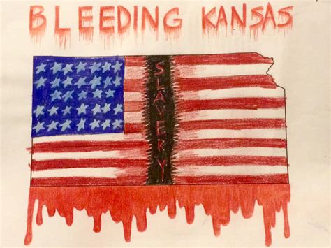 bleeding kansas drawing easy