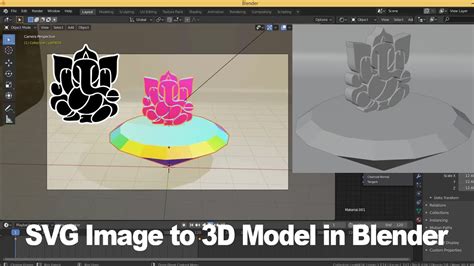 Blender 3D Model From Svg