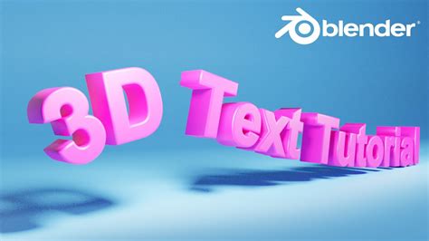 blender 3d text effects