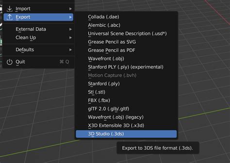 Blender 3Ds Export Addon