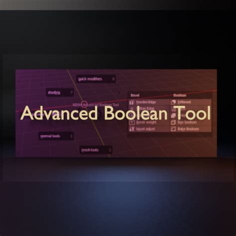 Blender Advanced Boolean