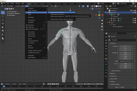 Blender Apply Visual Transform