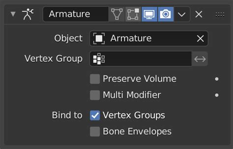 Blender Armature Modifier
