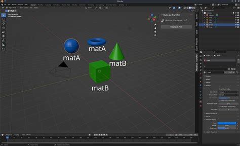 Blender Batch Replace Material