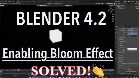 blender bloom option not showing