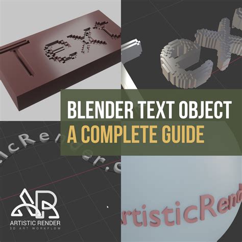 Blender Boolean Text