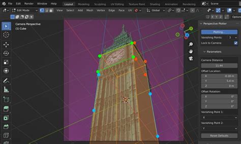 Blender Camera Perspective