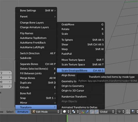 Blender Change Bone Size
