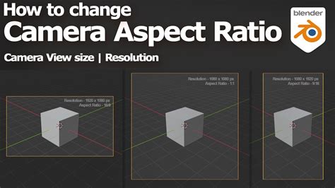 blender change dimensions of camera
