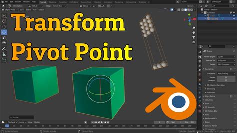 blender change pivot point