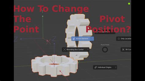 blender change pivot position