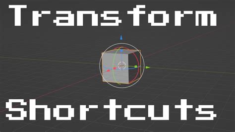 blender clear transform shortcut