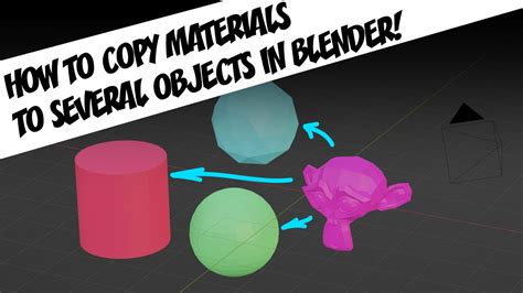 Blender Copy Materials To Other Objects