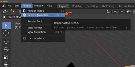 blender don't render animation