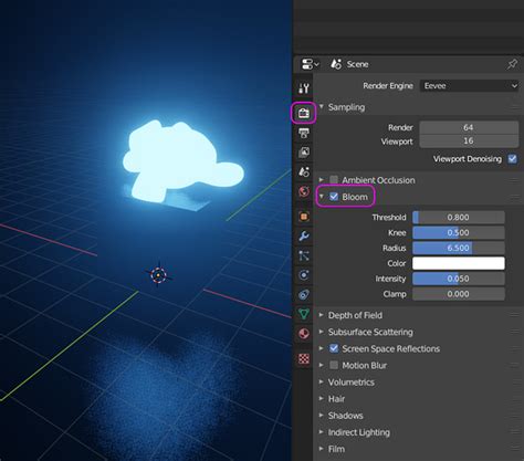 blender eevee bloom not showing