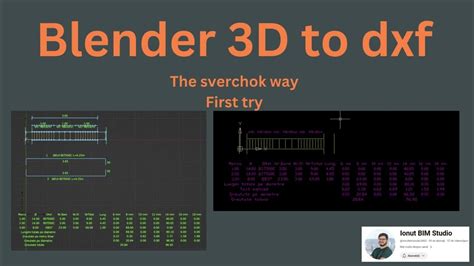Blender Export Dxf