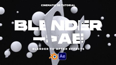 Blender File To After Effects