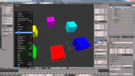 Blender Group Vs Parent