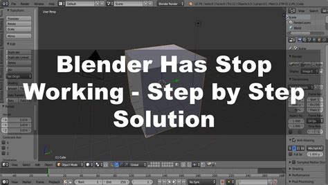 Blender Has Stopped Working