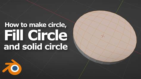Blender How To Make A Perfect Circle