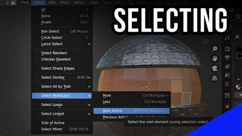 Blender How To Select Elements