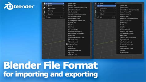 Blender Import File Types