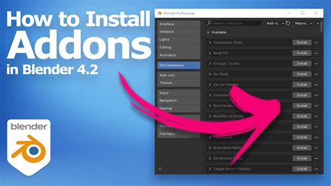 Blender Installing Addons