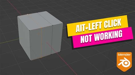 Blender Left Click Not Working