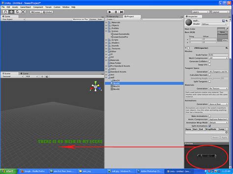 Blender Model Not Showing In Unity