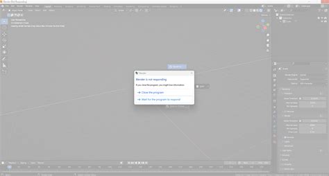 Blender Not Responding Problem