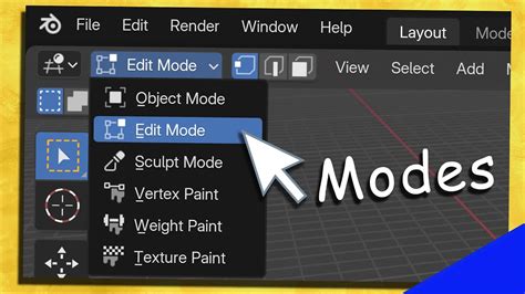 blender object mode edit mode