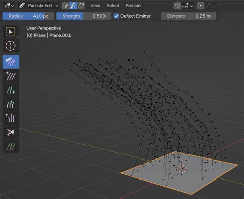 Blender Particle Edit Mode