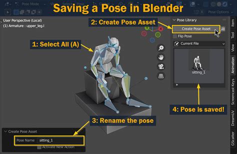 Blender Pose Not Saving