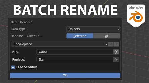 Blender Rename Shortcut