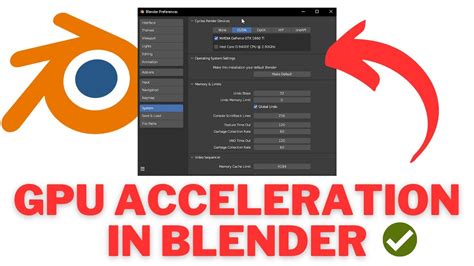 blender rendering not using gpu