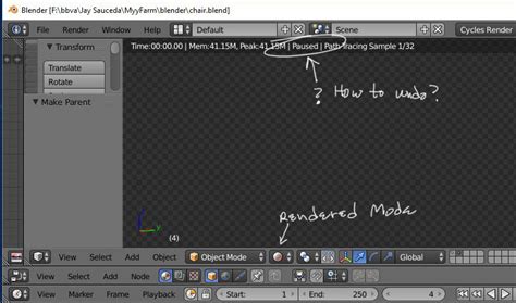 Blender Rendering Paused